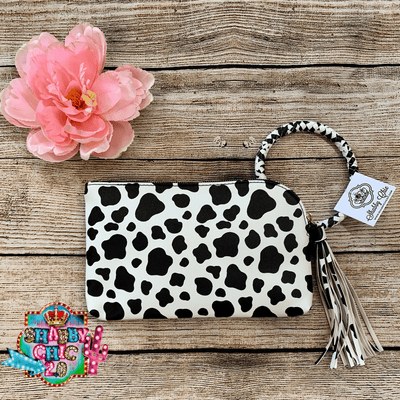 No Fringe Wristlet - Cow Print Shabby Chic Boutique and Tanning Salon