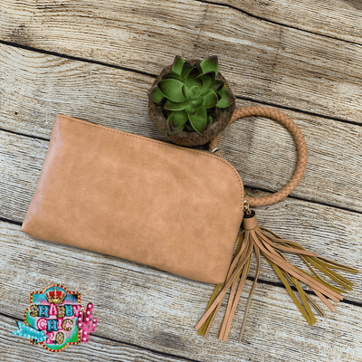 No Fringe Wristlet Shabby Chic Boutique and Tanning Salon Apricot
