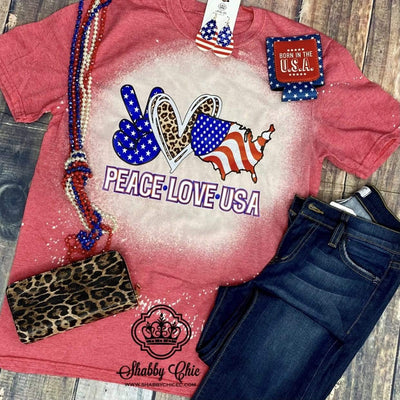 Peace Love USA Tee Shabby Chic Boutique and Tanning Salon