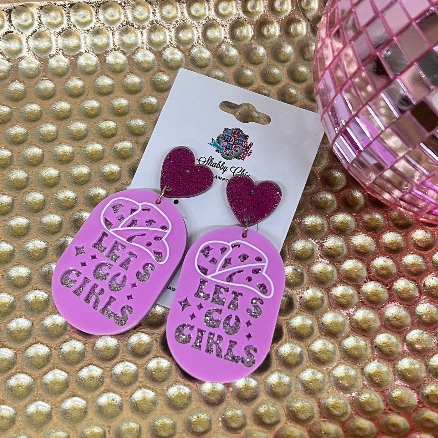 Perfect for the Girls Earrings - Pink Shabby Chic Boutique and Tanning Salon