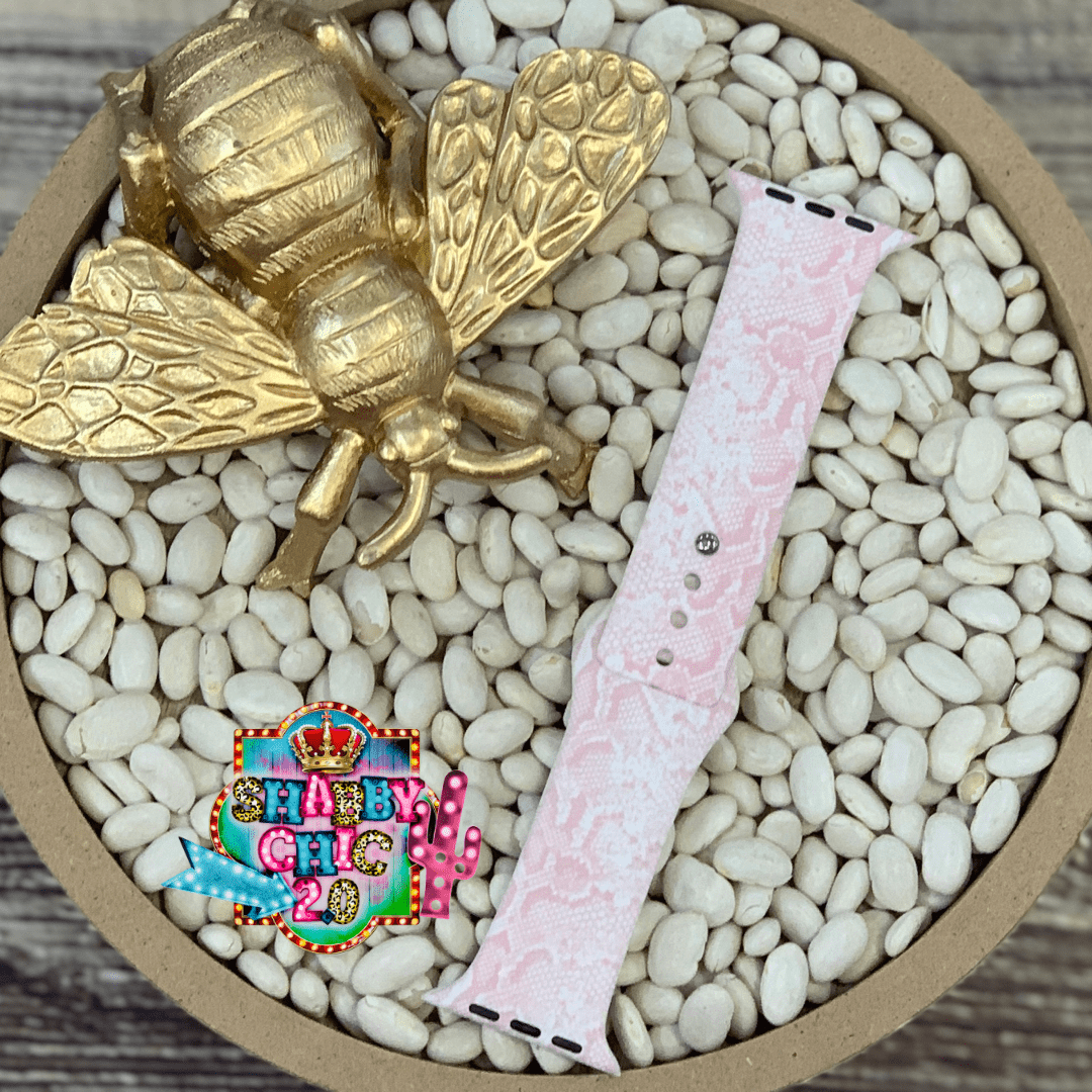 Pink Snakeskin Watchbands Shabby Chic Boutique and Tanning Salon