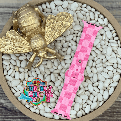 Pink Square Watchbands Shabby Chic Boutique and Tanning Salon