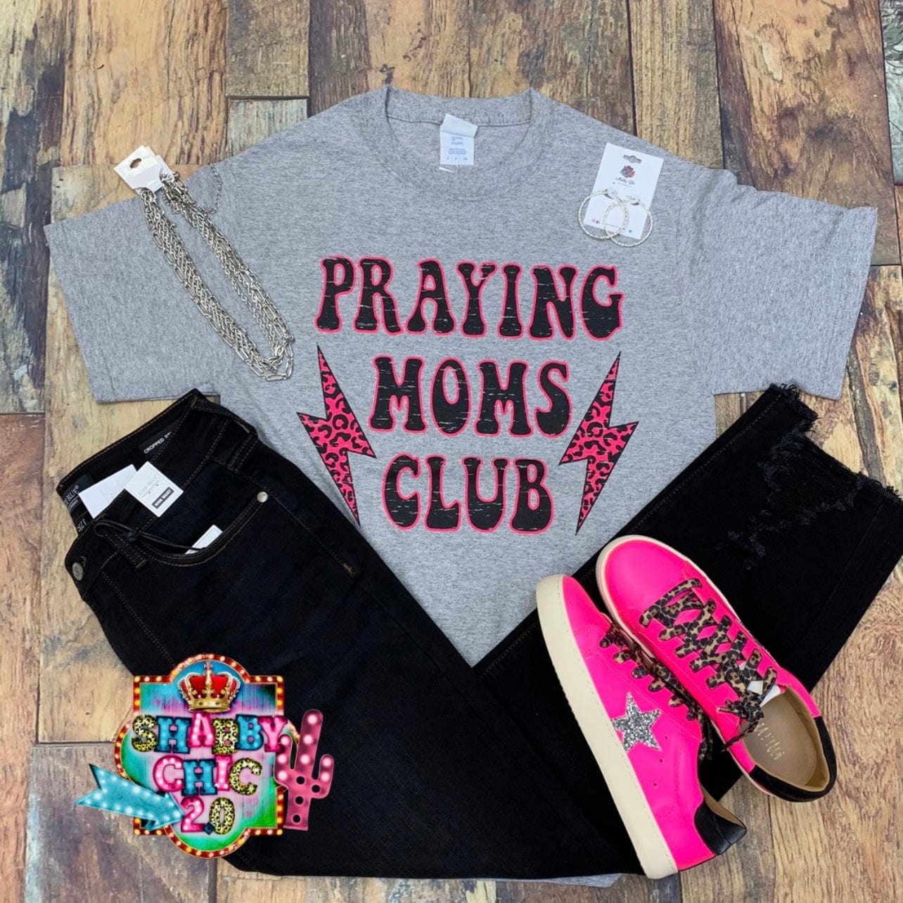 Praying Moms Club Tee Shabby Chic Boutique and Tanning Salon