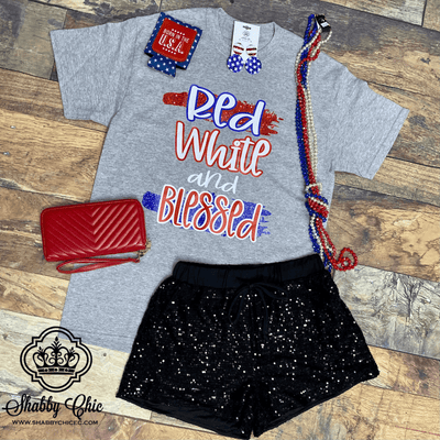 Red White and Blessed Tee Shabby Chic Boutique and Tanning Salon