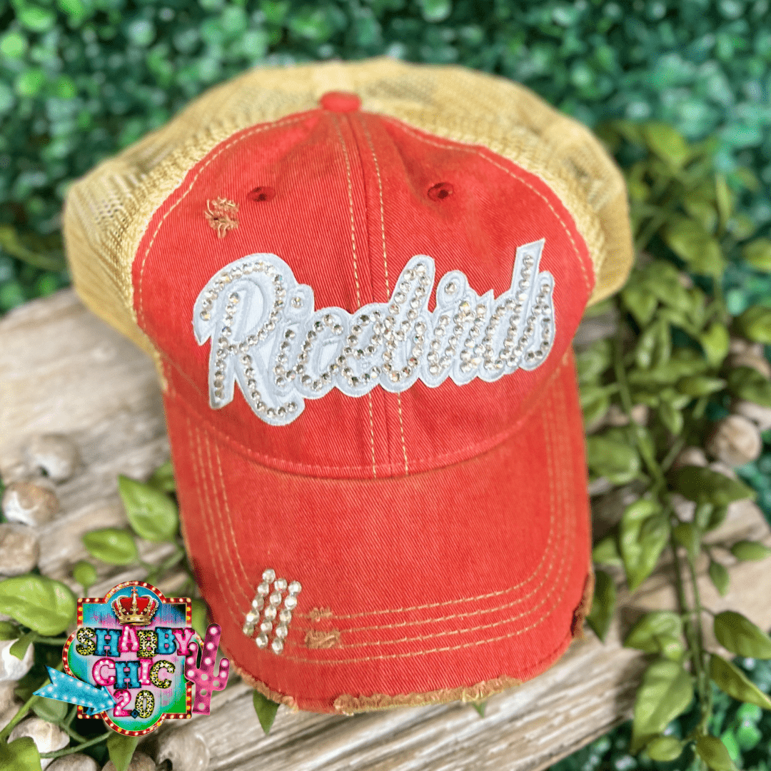 Ricebird Bling Cap - Red Cap Shabby Chic Boutique and Tanning Salon