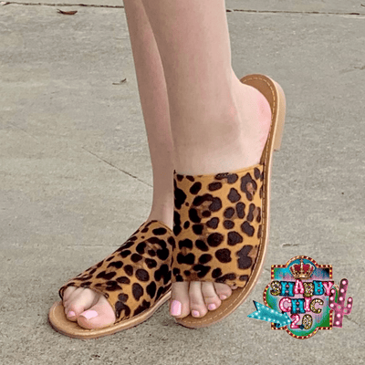 Sahara Leopard Sandals Shabby Chic Boutique and Tanning Salon