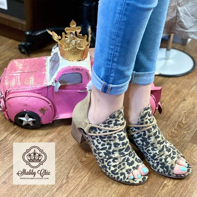 Sillian Leopard Open Toe Heels Shabby Chic Boutique and Tanning Salon