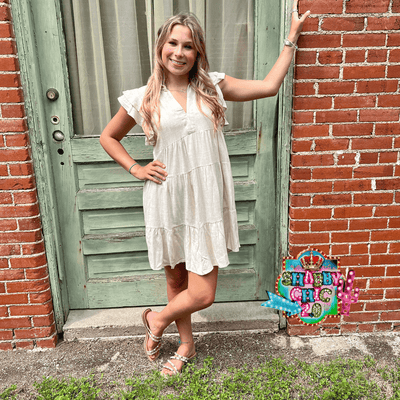 Simply Me Dress - Oatmeal Shabby Chic Boutique and Tanning Salon