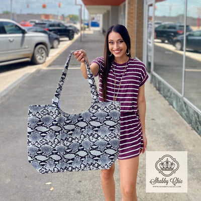 Snakeskin Tote Shabby Chic Boutique and Tanning Salon