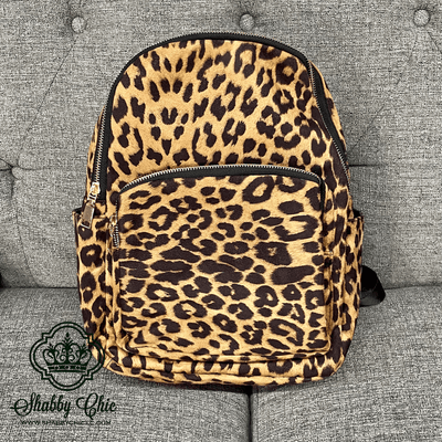 Soft Suede Leopard Backpack Shabby Chic Boutique and Tanning Salon