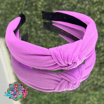 Solid Color Headbands Shabby Chic Boutique and Tanning Salon Purple