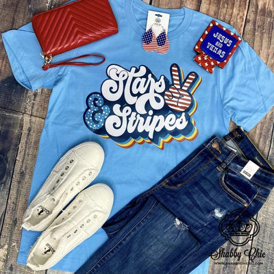 Stars and Stripes Tee Shabby Chic Boutique and Tanning Salon