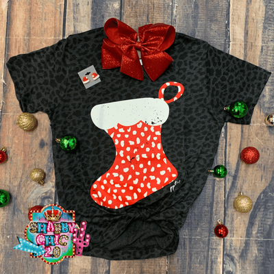 Stocking on Black Leopard Tee - Youth Shabby Chic Boutique and Tanning Salon