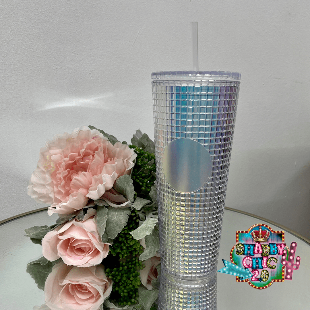 Studded Tumbler - Iridescent Shabby Chic Boutique and Tanning Salon