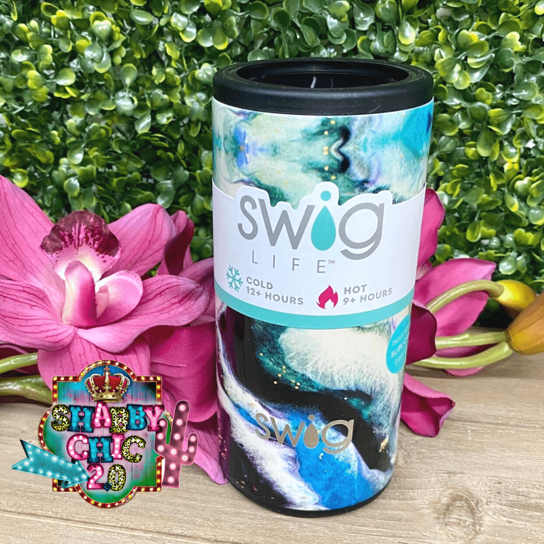 Swig Aurora Skinny Can Cooler ( 12oz) Shabby Chic Boutique and Tanning Salon