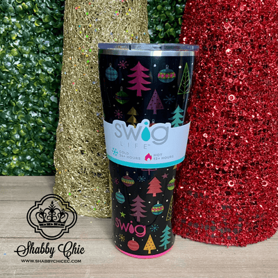 Swig Merry & Bright Tumbler (32oz) Shabby Chic Boutique and Tanning Salon