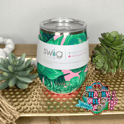 Swig Palm Springs Stemless Wine Cup (14oz) Shabby Chic Boutique and Tanning Salon