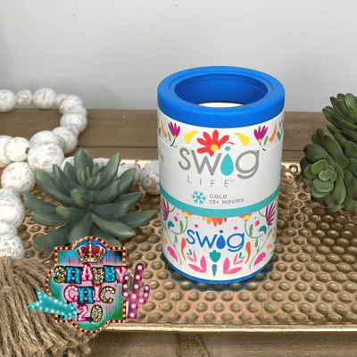 Swig Viva Fiesta Can + Bottle Cooler (12oz) Shabby Chic Boutique and Tanning Salon