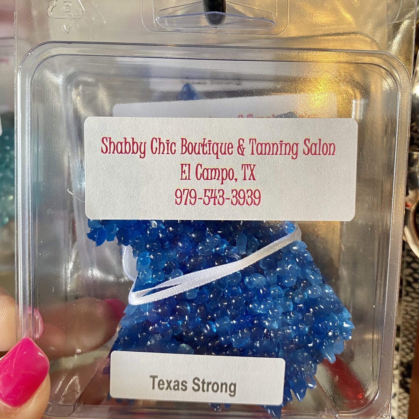 Texas Strong Car Aromies Shabby Chic Boutique and Tanning Salon