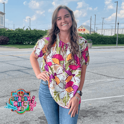 To the Other Side Top - Pink Shabby Chic Boutique and Tanning Salon