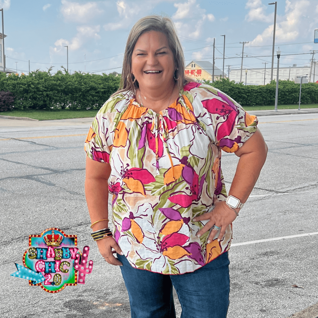 To the Other Side Top - Pink Shabby Chic Boutique and Tanning Salon