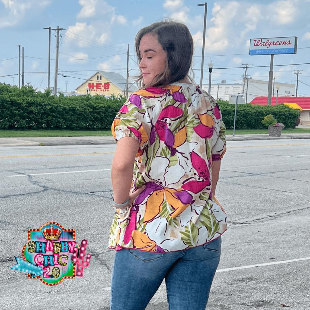 To the Other Side Top - Pink Shabby Chic Boutique and Tanning Salon