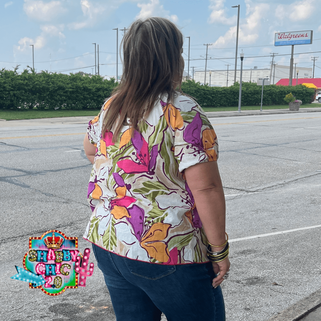 To the Other Side Top - Pink Shabby Chic Boutique and Tanning Salon