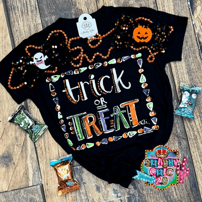 Trick or Treat Tee - Youth Shabby Chic Boutique and Tanning Salon