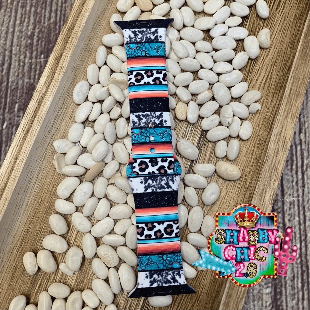Turquoise, Serape and Animal Print Watchbands Shabby Chic Boutique and Tanning Salon