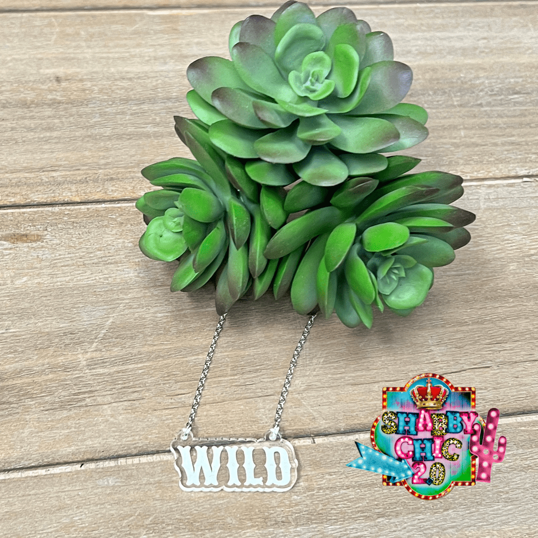 Word Necklaces Shabby Chic Boutique and Tanning Salon Wild