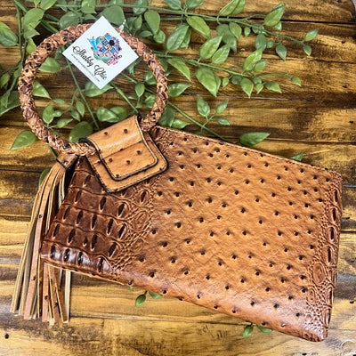 Wristlet Fringe Free - Brown Shabby Chic Boutique and Tanning Salon
