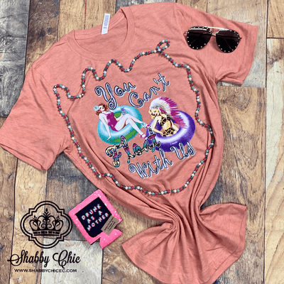 You Can't Float with Us Tee Shabby Chic Boutique and Tanning Salon